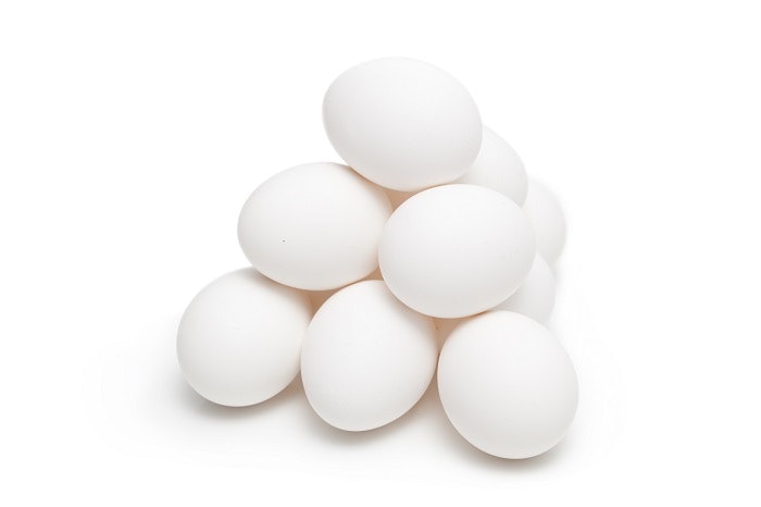 White eggs pyramid