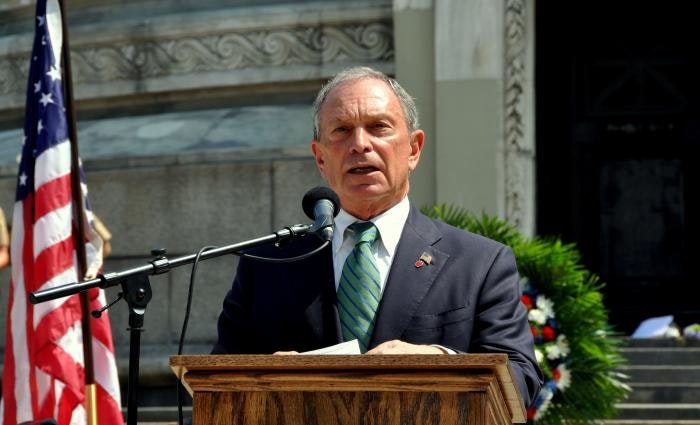 of Democratic presidential candidate Michael Bloomberg