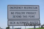 A quarantine sign