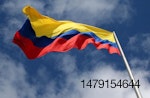 La bandera colombiana.