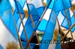 Banderas argentinas.