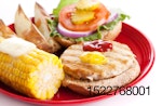 turkey-burger-healthy-plate