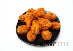 fried chicken on a white background