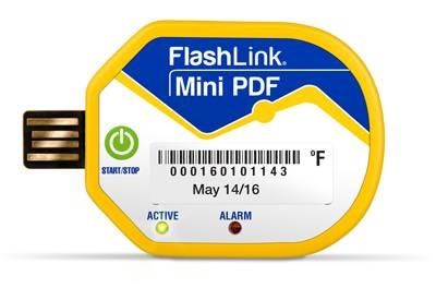 DeltaTrak FlashLink Mini PDF in-transit logger