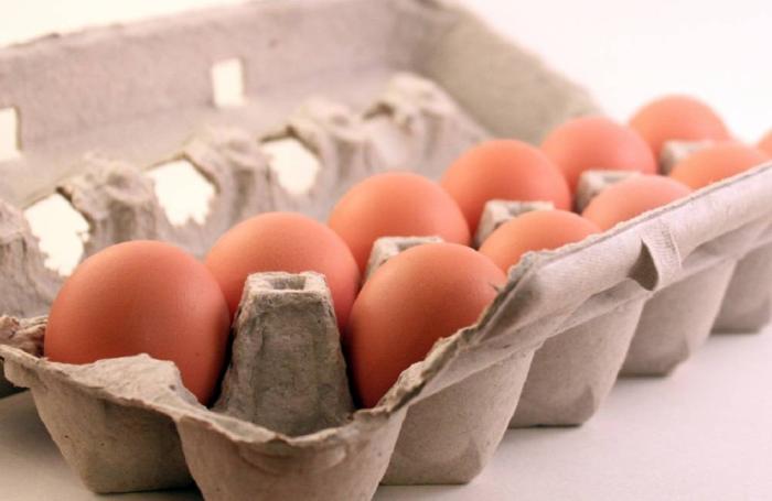 A carton of cage-free eggs